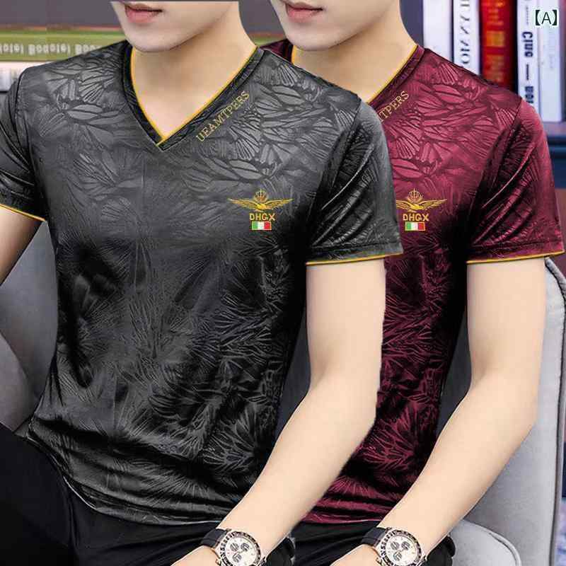 メンズ おしゃれ スウェット セット 2枚 組 メンズ 夏 用 冷感 半袖 Tシャツ 薄手 スタイル 速乾 高級 ..