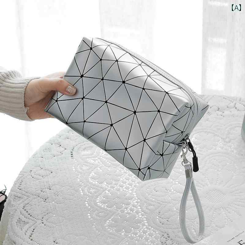 化粧 品 ポーチ バッグ 女性用 ポータブル大容量 化粧 品 バッグ イン スタイル ホット シンプル 防水 旅行 小さい 口紅 収納