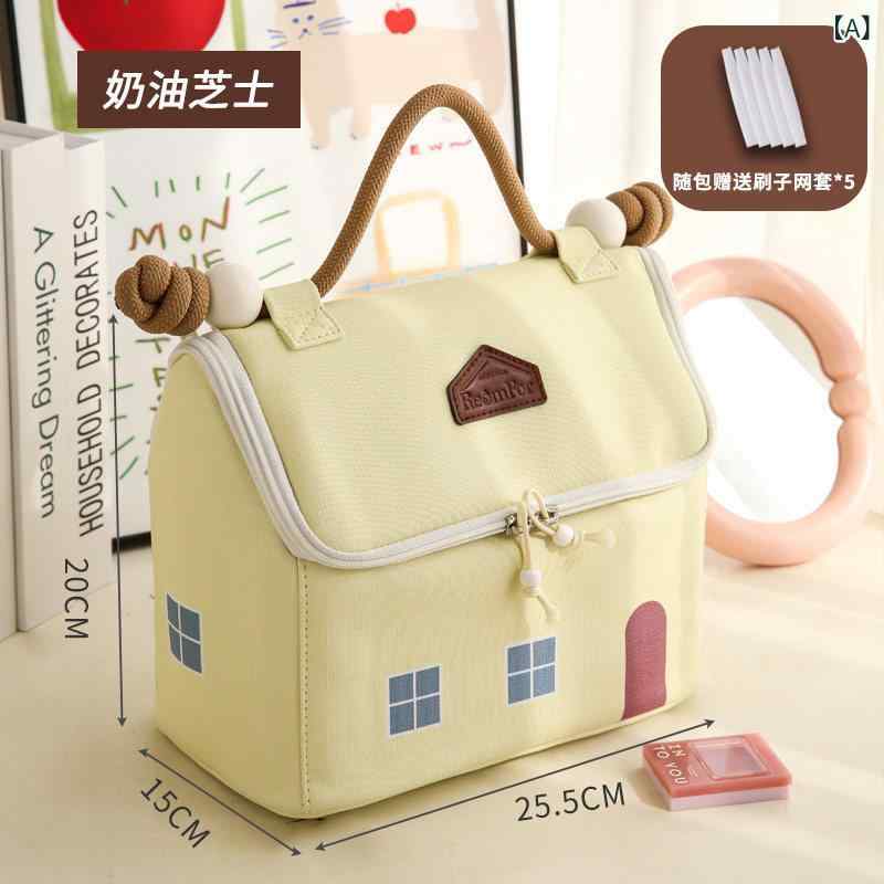 Other - 化粧 品 ポーチ バッグ 小さい 家の 化粧 品 袋 立体的で 崩れにくい 女性用 2025年 収納袋 仕切り 付き 大容量 旅行 持ち 運びに 便利