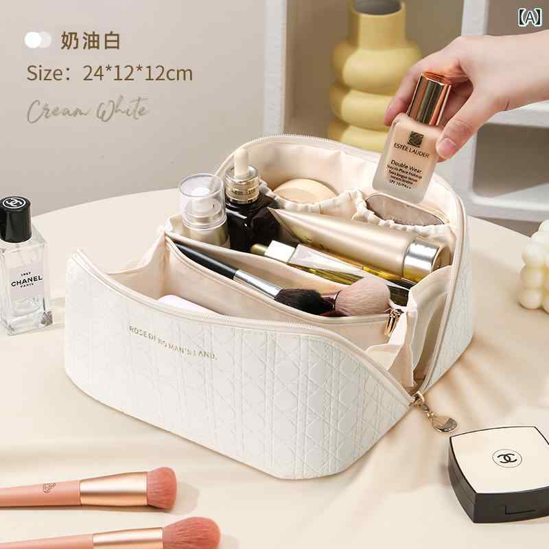 化粧 品 ポーチ バッグ 女性用 化粧 品 バッグ 高級 ポータブル 大容量 2024年 大型 旅行 洗面 枕 スキ..