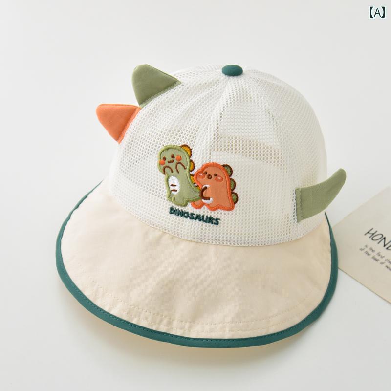 子供用 サンハット 子供用 帽子 夏 薄型 通気性 メッシュ ひさし 男の子と 女の子 ベビー サンシェード..