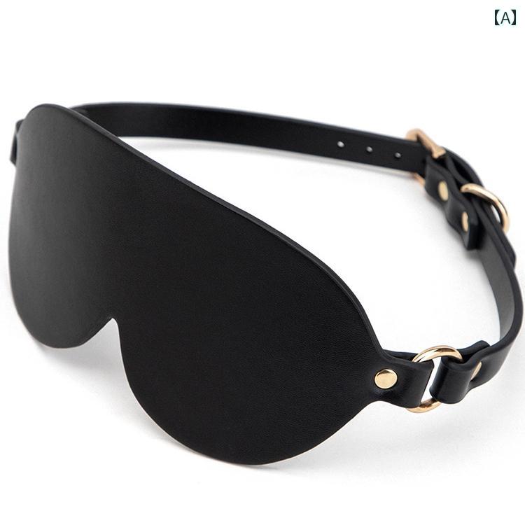アイマスク 睡眠 Bird in a Cage 暗くて 光を 遮断 し 快適 睡眠の 黒 革製 アイマスク