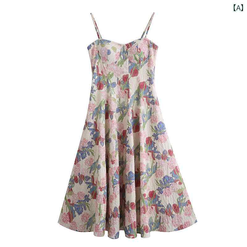 エレガント カラードレス ワンピース 蘇 小 麗の 夏の レディース 休日 サスペンダー スカート フラン..