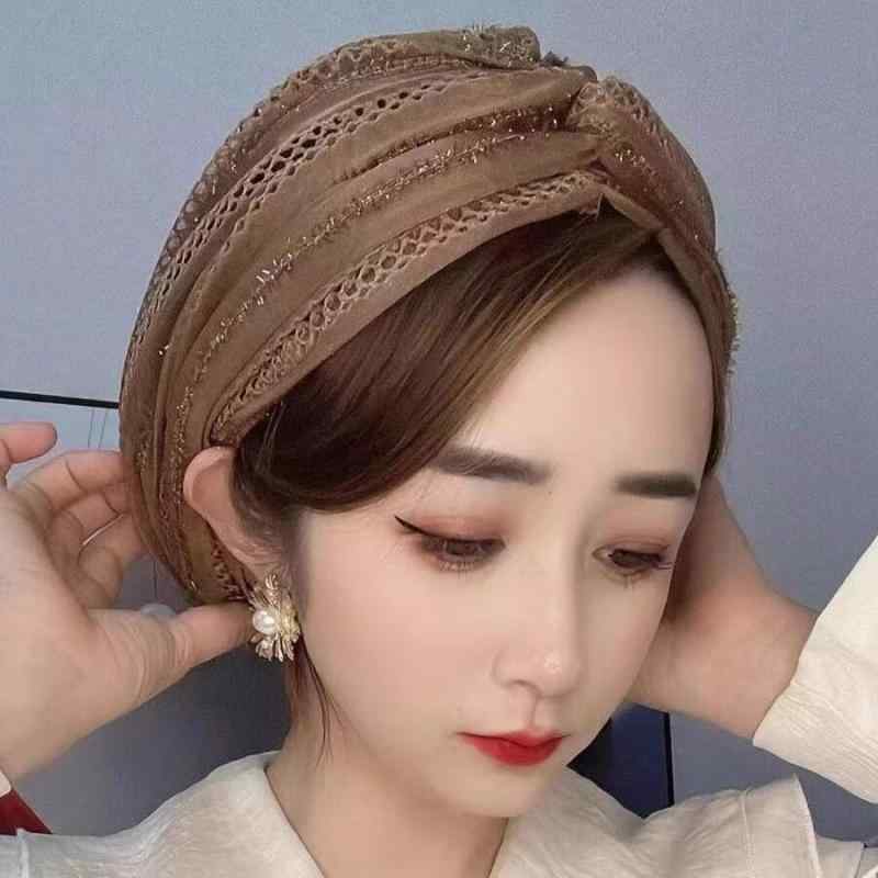 帽子 レディース ファッション ターバン 発光素材 高級感 ヘアアクセサリー イスラ...