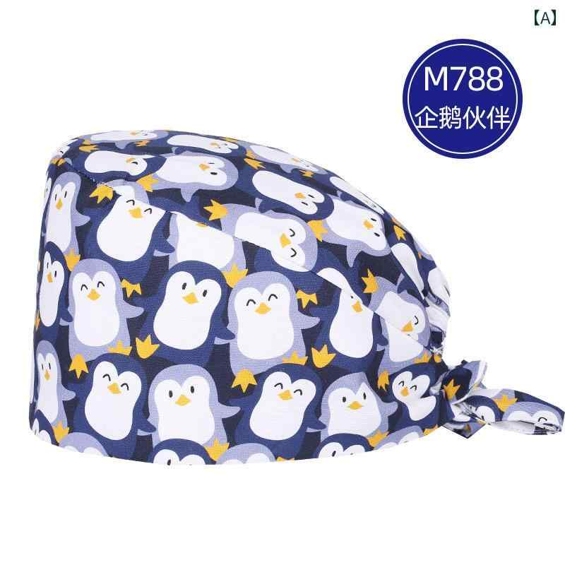 レディース スカーフ ファッション 南の 魚の 綿の 手術 室の プリント 帽子 女性 医師 看護 師の 作業..