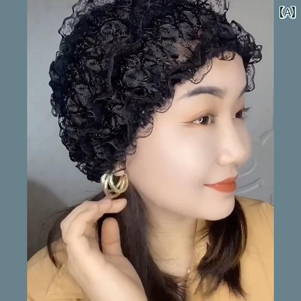 レディース ターバン ファッション スカーフ 帽子 女性 レース ネット レディース スカーフ 包 頭 老年..