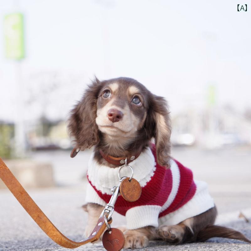 犬用 セーター カーディガン ダックスフント 服 犬用 セーター 小型 犬 猫 子犬 暖かい ペット用 厚手 ..