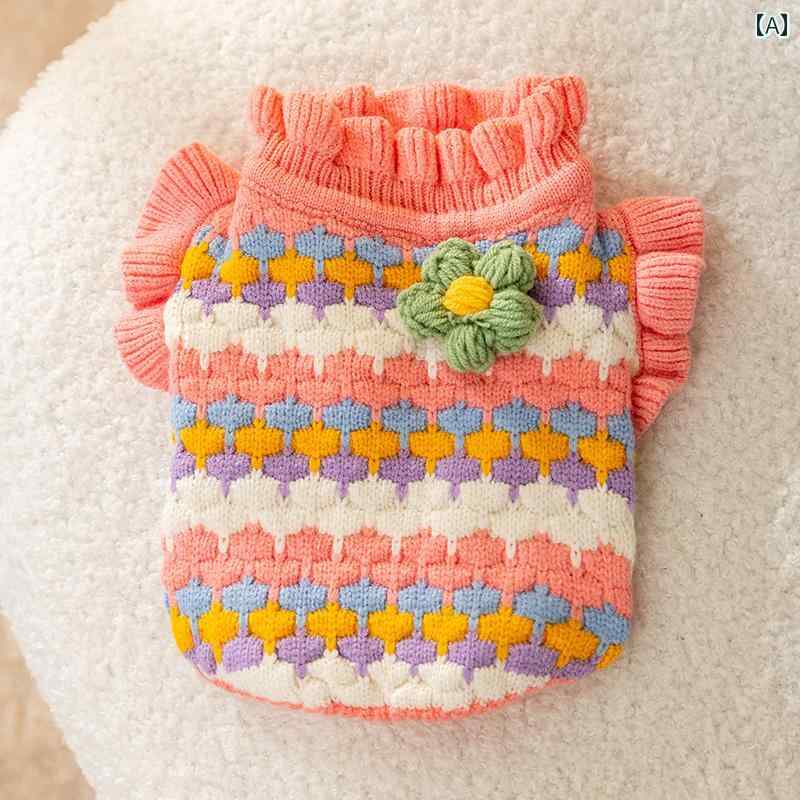 犬用 セーター カーディガン 子犬の 犬の 服 冬 ビション ポメラニアン ペット ヨークシャー 小型 犬 ..