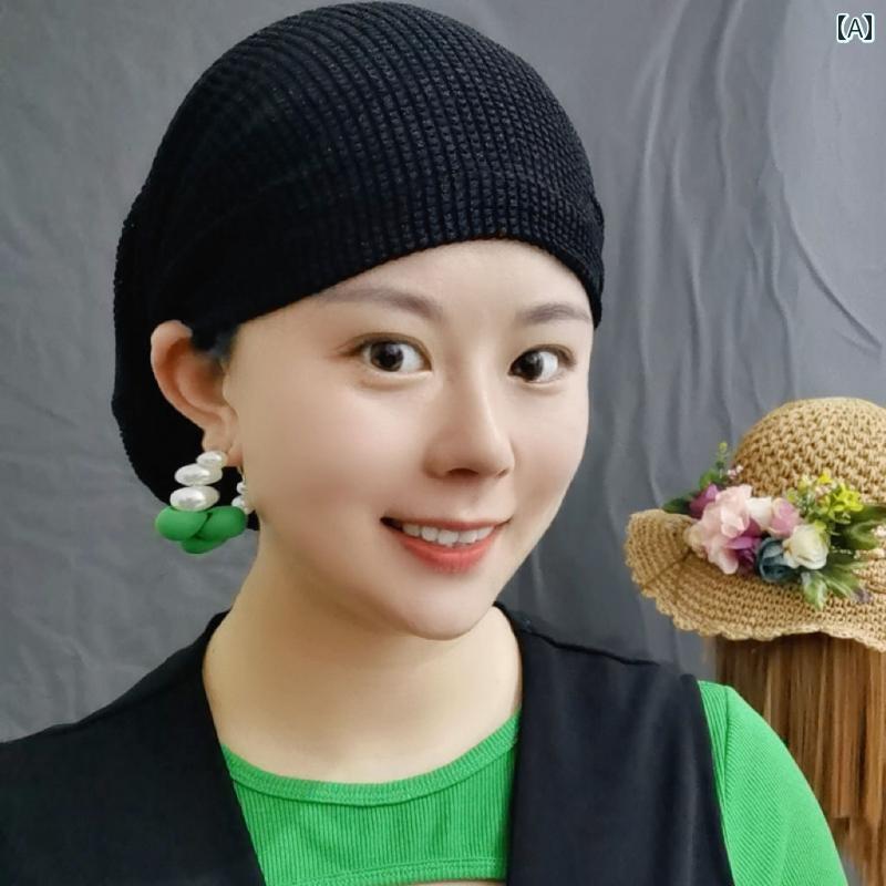 レディース ターバン ファッション スカーフ 回 族の 最新 メッシュ スカーフ 底 帽子 ヘラジカの 毛皮..