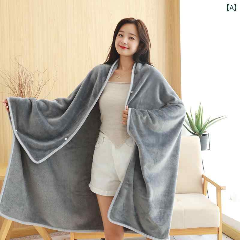ブランケット マント ユニーク ブランケット カバー 脚用 エアコン ブランケットお 昼寝 オフィス ソフ..