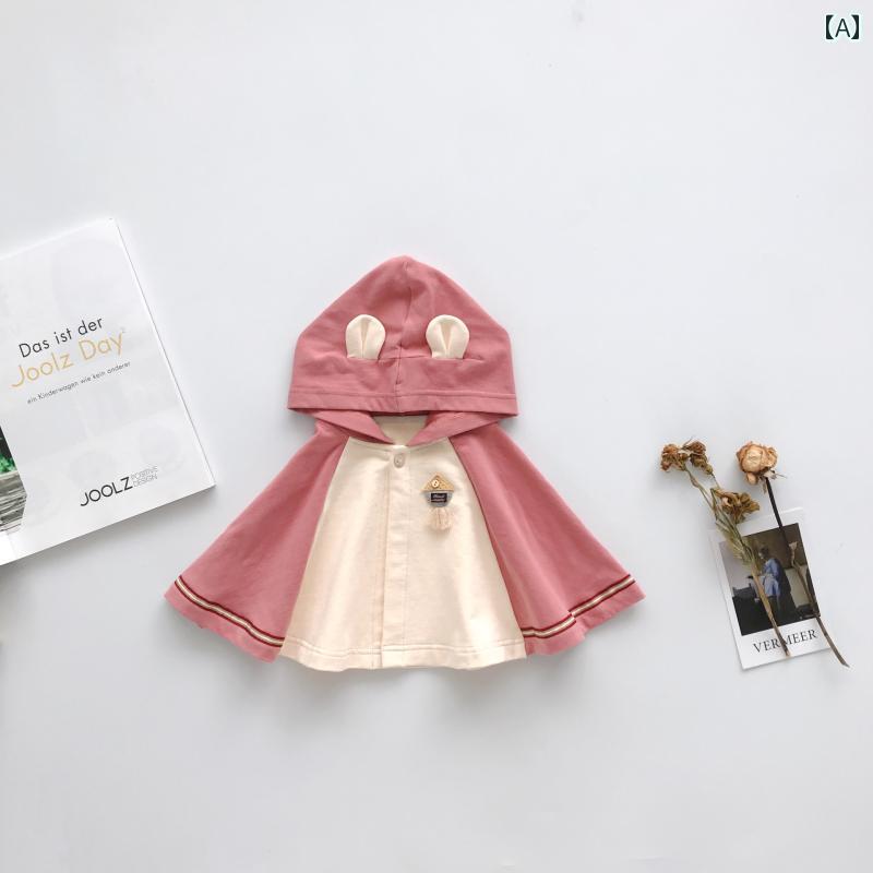 かわいいい ケープ ベビー服 ベビー コート マント 赤ちゃん お出かけ 秋 防風 ショール 幼児 子供服 ..
