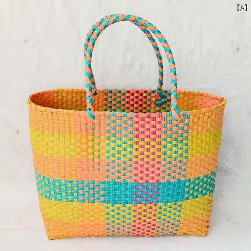 かごバッグ バスケット かわいい 手編み バッグ レディースバッグ 環境に 優しい ハンドバッグ 野菜 バスケット 山菜 ショッピング 小さい さわやか