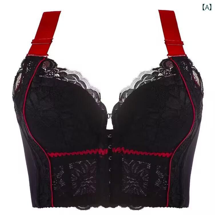 矯正 ブラジャー ブラ フロント バックルが 広くなった サイドの 薄手 ブラジャーは 垂れ下がりを 防ぎ スチール リングなしで 胸を 調整 するに 集められています。