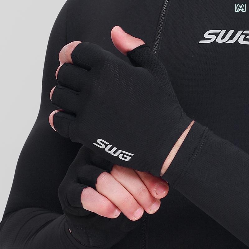 スポーツ グローブ フィット トレーニング SWG 春夏 サイクリング グローブ ハーフフィンガー メンズ ..