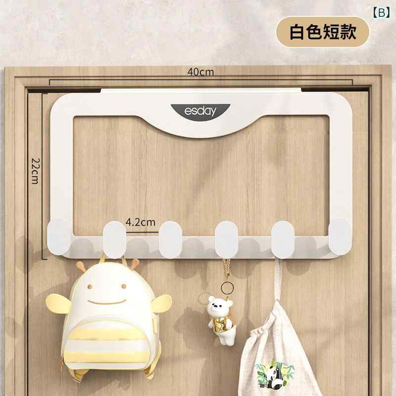 便利 フック 壁掛け ワードローブ ドア 洋服 フック キャビネット 外側 サイド ハ...