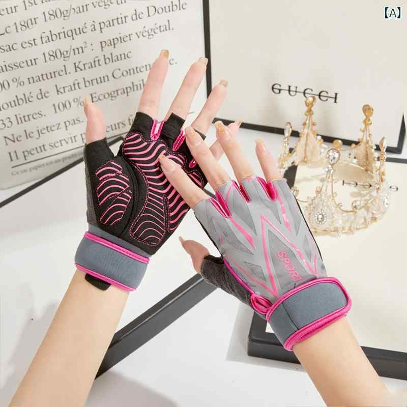 スポーツ グローブ フィット トレーニング 女性用 フィットネス グローブ ハーフフィンガー 滑り止め ..