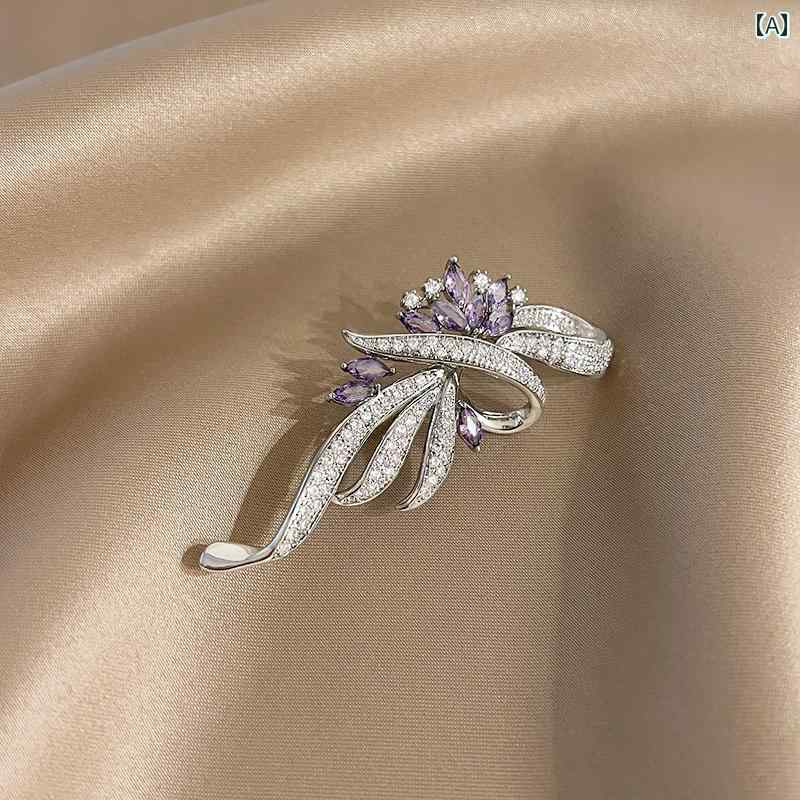 アクセサリー ブローチ レディース レディース 高級 スーツ ブローチ なの 雰囲気が あり 精巧の コート ピン バックル アクセサリー