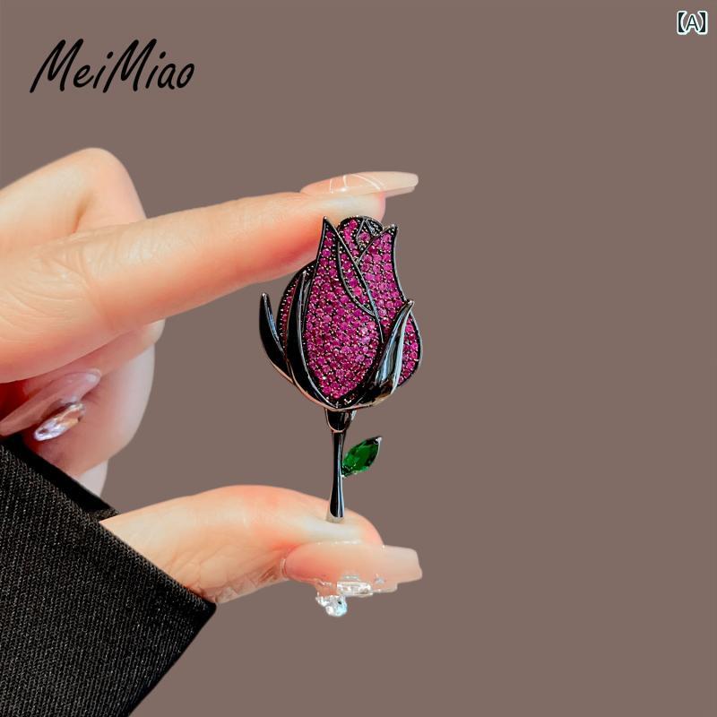 アクセサリー ブローチ レディース な バラの ブローチ 高級 フェミニンな コサージュ ピン スーツ アクセサリー