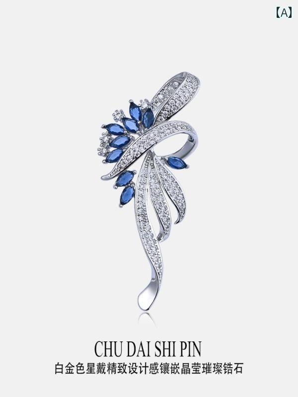 アクセサリー ブローチ レディース Xingdai ブローチ 高級 レディース コサージュ な スーツ ピン アクセサリー ホリデーギフト