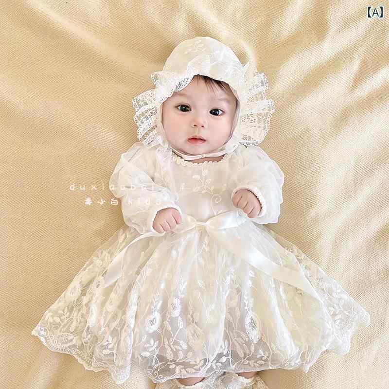 ベビー かわいい ドレス ベビー 服 春秋 ドレス 新生児 満月 百日 祝い 1歳 プリンセス 高級