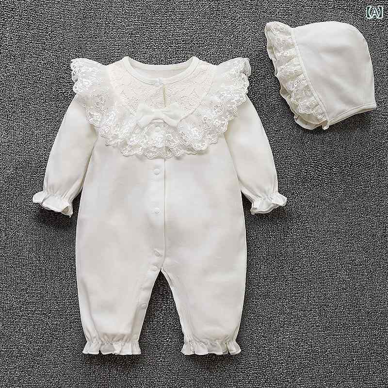 ベビー服 カジュアル スタイル ベビー ジャンプスーツ 春秋生 児 満月 100日 ドレス パーティー プリン..