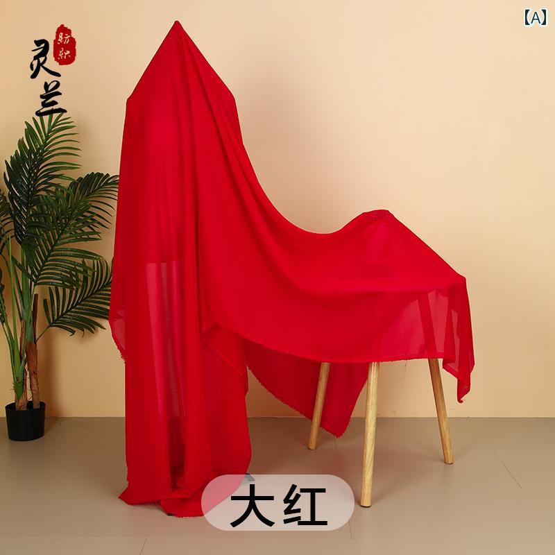 DIY 布 生地 シフォン ジョーゼット 生地 色 透明 漢服 レトロ 衣装 ドレス 裏地 トップ カーテン 夏