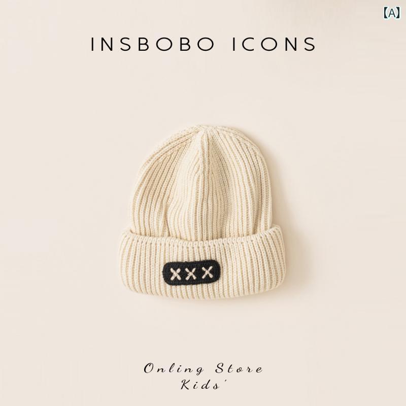 ベビー用 ニット帽 かわいい bobo 子供用 帽子 女の子 マルチ カラー おしゃれ 秋冬 暖かい ニット 帽 ..