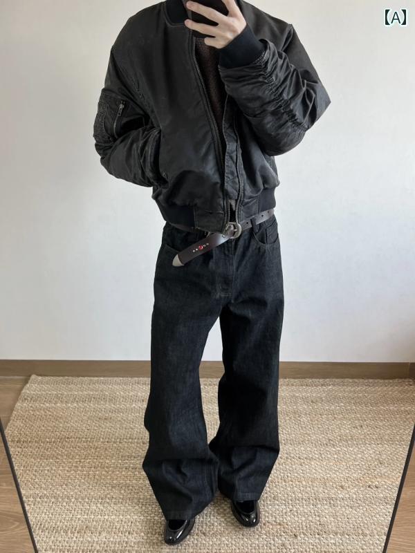 フレア パンツ 男性用 2025年 ニュー スタイル オールド マネー ブラック レッド イヤー ナロー エッジ..