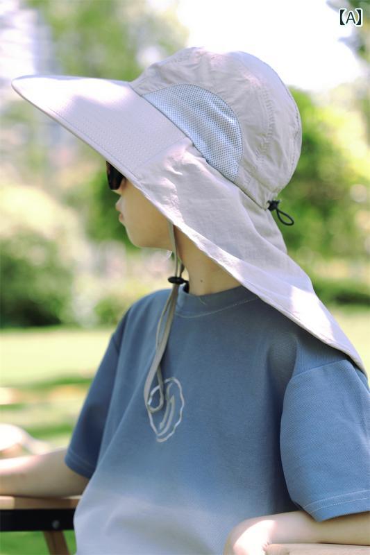 釣り ハット 帽子 完全 保護 サンハット 遮 光 薄型 ビッグ キッズ 親子 中学生 アウトドア UV 休暇 つ..