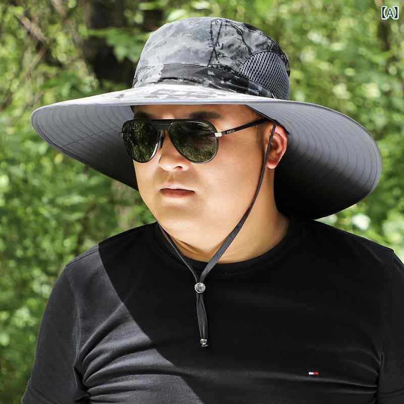 釣り ハット 帽子 帽子 メンズ 夏用 頭囲 拡大 日よけ つば 広 通気性 フィッシャーマン ハット アウトドア 登山 釣り用