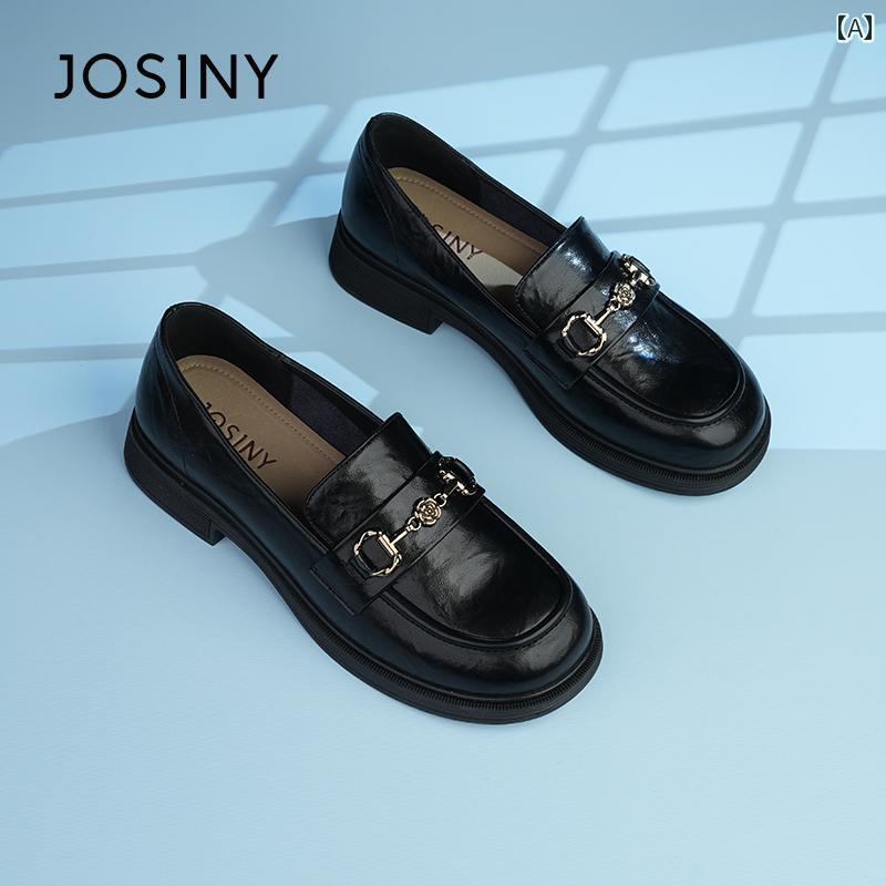 レディース ローファー 革靴 Zoshini レディースシューズ 2025 春 レディース レトロ 英国 風 スモール レザーシューズ ソフト カジュアル ローファー