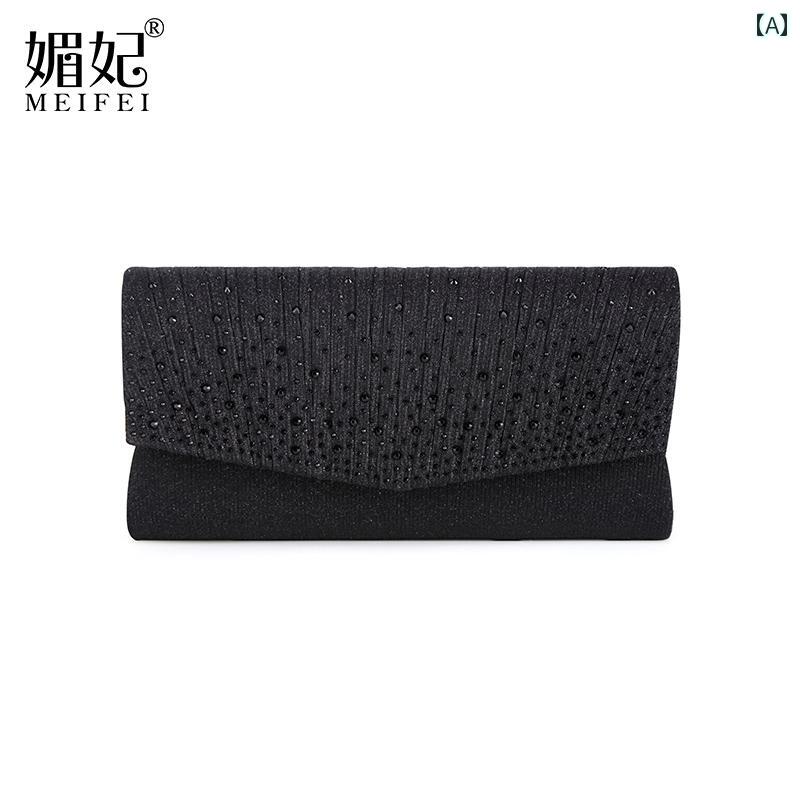 おしゃれ クラッチバッグ レディース な ラインストーン クラッチバッグ バンケット ドレス バッグ キ..