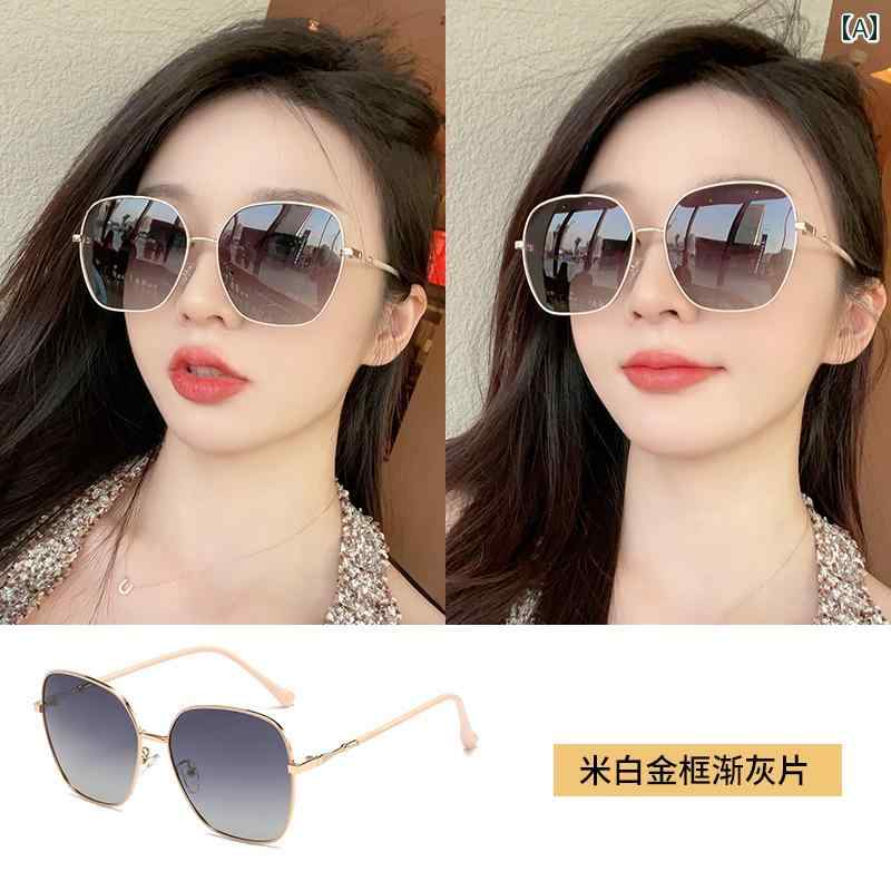 スタイリッシュ サングラス レディース 2025年 サングラス レディース 紫外線 防止 高級 近視 メガネ 度 付きも 対応 可能(4)