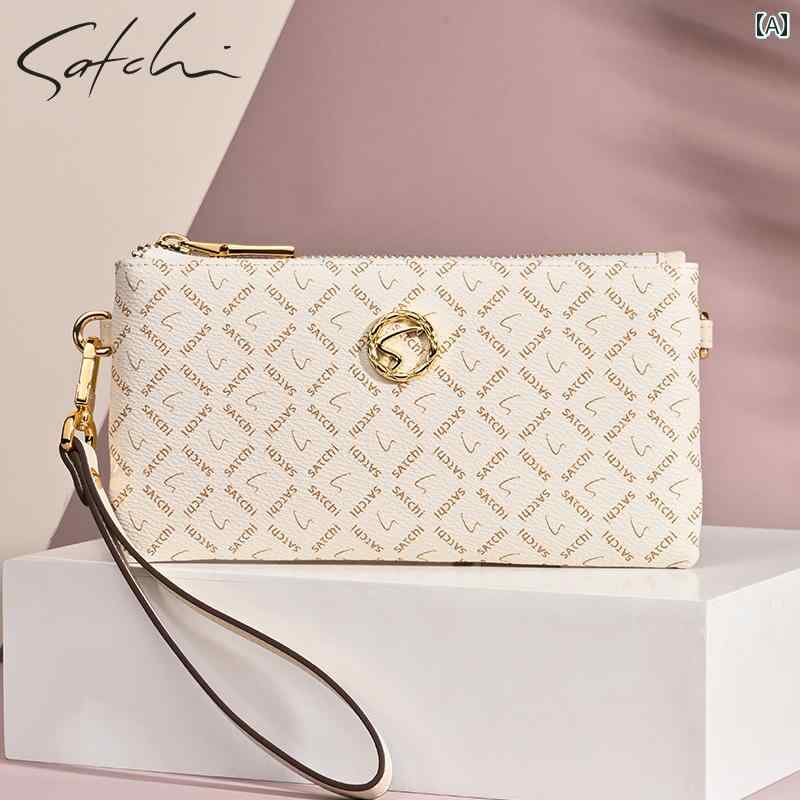 おしゃれ クラッチバッグ レディース Satchi ウォレット プリント カードホルダー ツー イン ワン レディース ロングウォレット大容量 クラッチバッグ ハイエンド