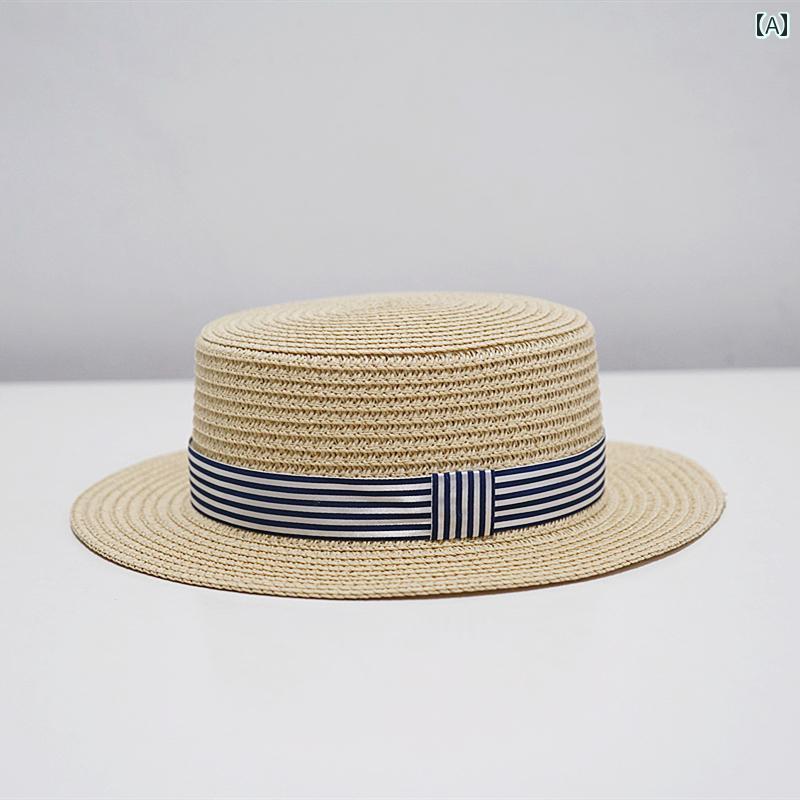 麦わら 帽子 かわいい 子供用 帽子 夏用 ビーチハット ベビー用 麦わら サンハット 男の子用 女の子用 ..