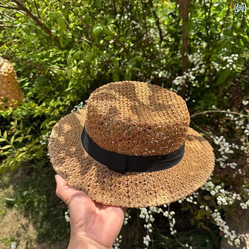 麦わら 帽子 かわいい 子供用 麦わら 帽子 男の子 2025夏用 薄型 日よけ 海辺 夏