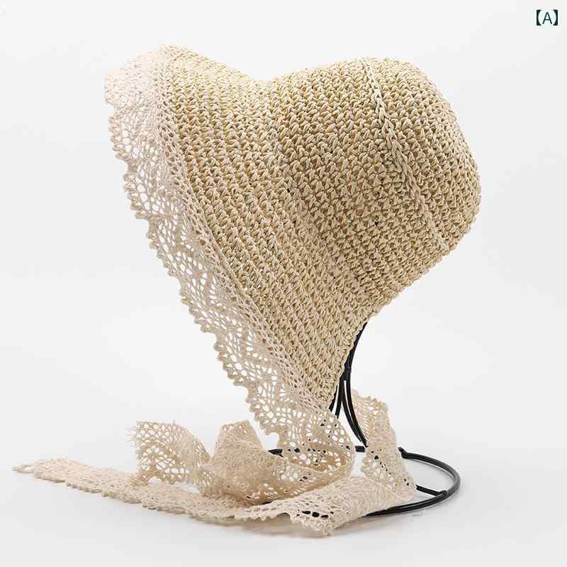 子供用 麦わら 帽子 子供の 麦わら 帽子 春秋 女の子 太陽の ベビー 日焼け防止 夏の 海辺の プリンセス