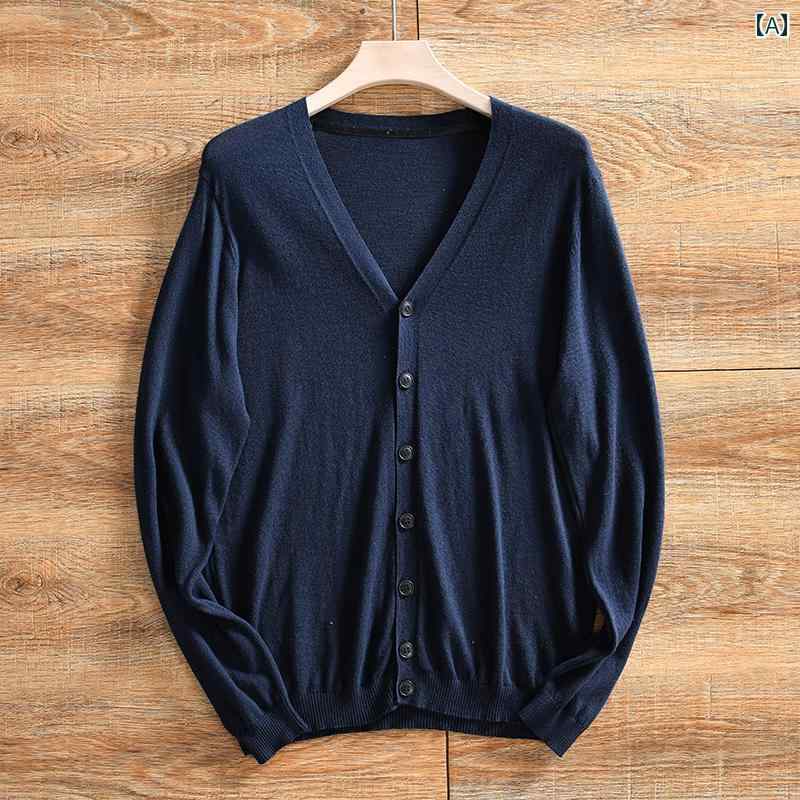 ゆるっと カーディガン メンズ 薄型 スタイル 綿は 吸 湿 発散性と 通気性に 優れています。 ODM 注文 ..