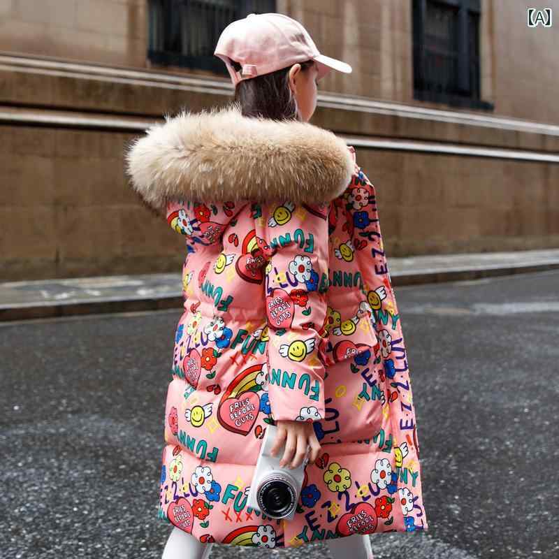 子供用 ダウンジャケット 子供用 ダウン ジャケット 女の子 ミドル 丈 年 ネット おしゃれ中大 厚手 子..