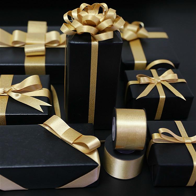 リボン ラッピング DIY Jinwei リボン ギフト ボックス グリッター ラッピングリボン 幅 1 / 22 38 cm ..