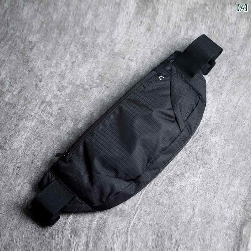 ランニング ポーチ アウトドア ランニング スポーツ ウエスト バッグ 薄型 ぴったり フィット 小さい ..