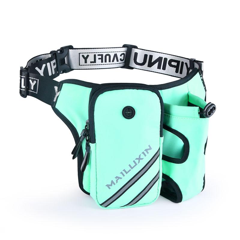 ランニング ポーチ ランニング ウエスト バッグ メンズ 多機能 スポーツ ウォーターボトル 付き マラソ..