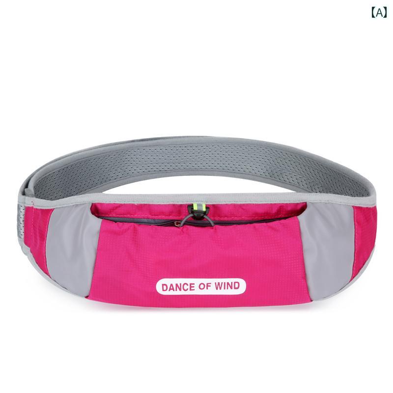 ランニング ポーチ 薄くて ぴったり フィット する 目に 見えない ベルト バッグ。 アウトドア ランニ..