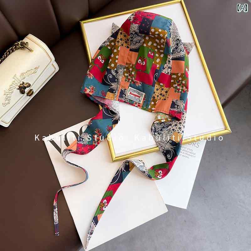 スカーフ カジュアル おしゃれ ヘッド スカーフ 帽子 春秋 夏 フード付き リボン ネック ショール 薄手..