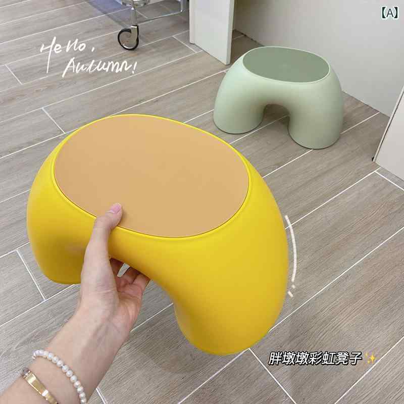 椅子 バス コンパクト かわいい 小さい スツール 家庭用 ロース ツール 寮 プラスチック 厚く 丈夫な ..
