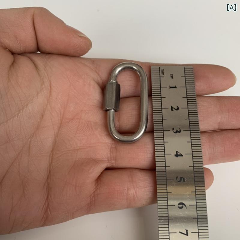 登山 グッズ 防具 M 4 5 6 8 10 12304 ステンレス スチール クイック リング ロック 登山 ロッククライミング アイスクライミング チェーン ランウェイ バックル