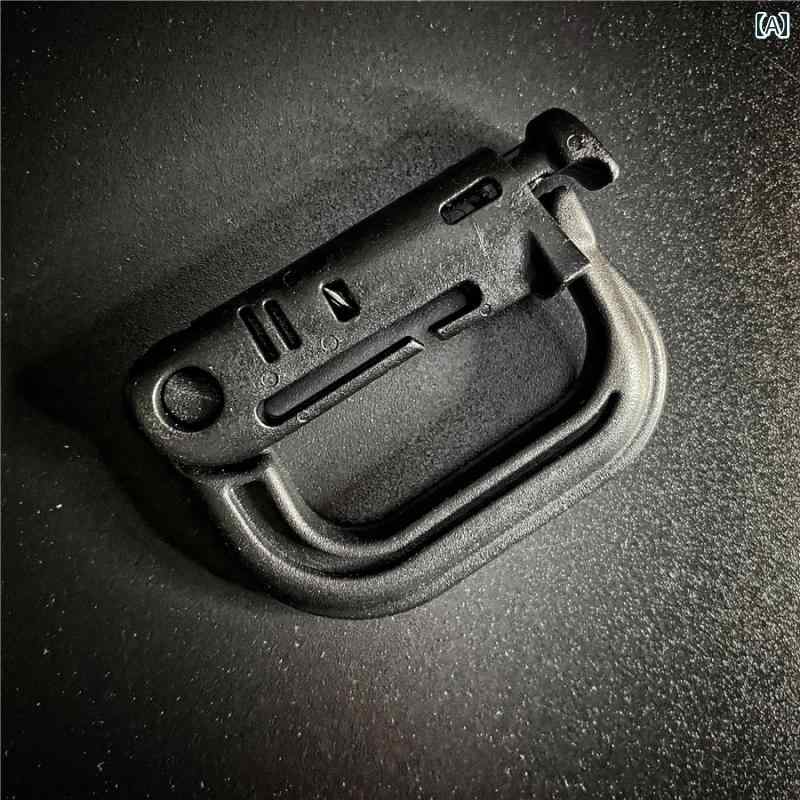 登山 グッズ 防具 MOLLE クイックオープン プラスチック カラビナ 付き クイック ハング キーホルダー 戦術的な ハンギング バックル 大型 D 屋外 多機能 フック バッグ