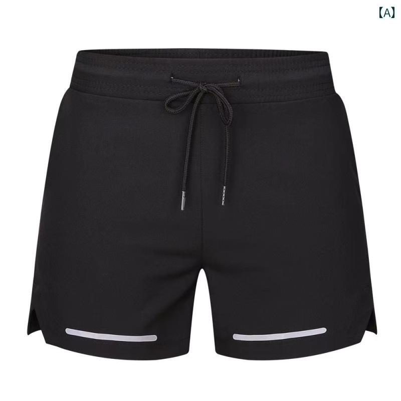 マラソン ウェア フィットネス 軽量 冷感 プロ ランニング ショーツ スポーツ 速乾 七分丈 パンツ 夜間..