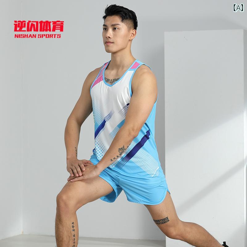 マラソン ウェア フィットネス メンズ レディースの 陸上 競技 スーツ トレーニング フィットネスウェア ベスト 子供服 スプリント マラソン ランニング 身体 検査 スポーツウェア