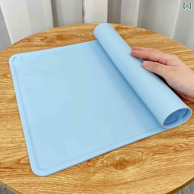 ペット用 マット シリコン製 ペット用 プレースマット 大型 猫 犬用 ボウル マット 滑り止め 防水お 手..